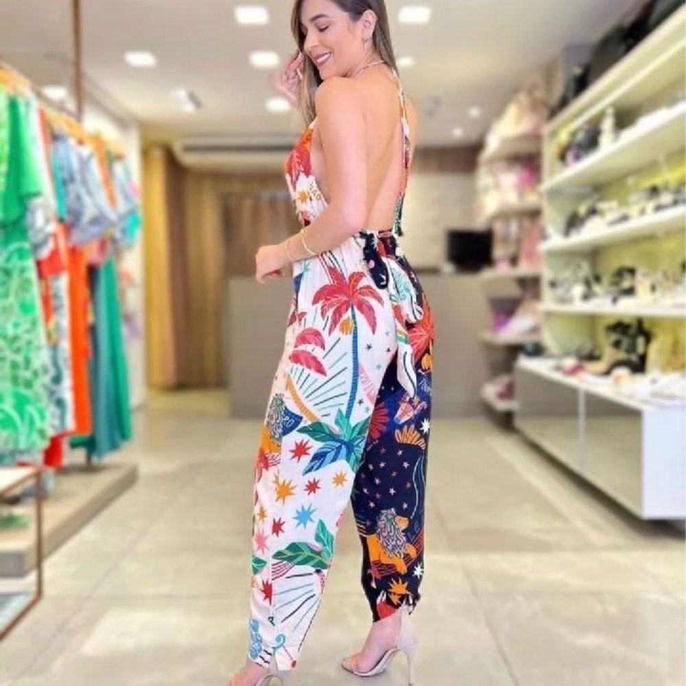 FARM Rio Multicolor Star Jumpsuit - Picture 5 of 10